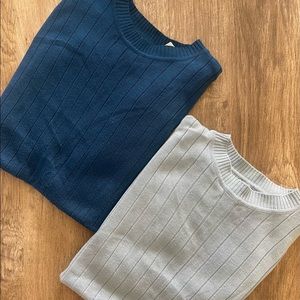 “Elliott” short sleeve mockneck sweater - M